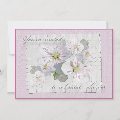 Spring Beauty Bridal Shower Invitation