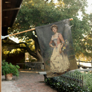 Spring Beauty (by Raimundo de Madrazo y Garreta) House Flag
