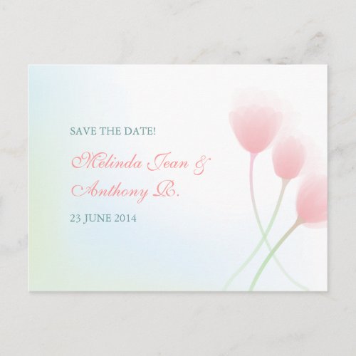 Spring Beauty Save the Date Postcard