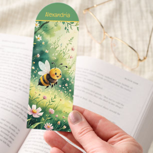 Spring Bee Monogram  Bookmarks