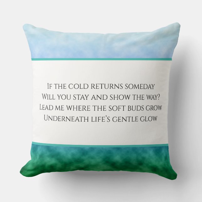 Spring Beneath the Sky Throw Pillow (Front)