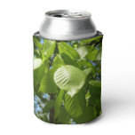 Spring Birch Leaves Green Tree Can Cooler