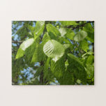 Spring Birch Leaves Green Tree Jigsaw Puzzle