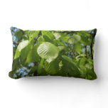 Spring Birch Leaves Green Tree Lumbar Pillow