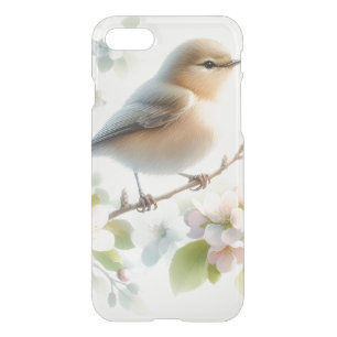 Spring Bird Cherry Blossom Floral Watercolor iPhone SE/8/7 Case