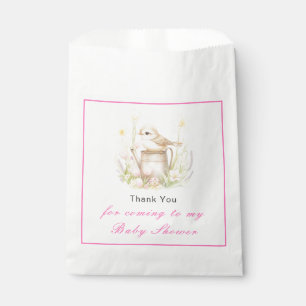 Spring Bird Watering Can Baby Shower Favor Bag