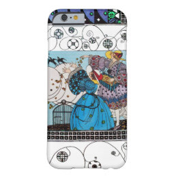SPRING BIRDS AND SWIRLS / FASHION COSTUME DESIGNER BARELY THERE iPhone 6 CASE