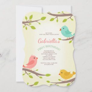 Spring Birds Invitation