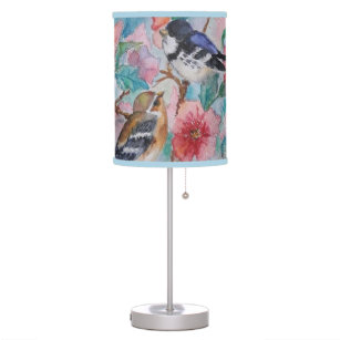 Spring Birds Lamp Sparrows Painting
