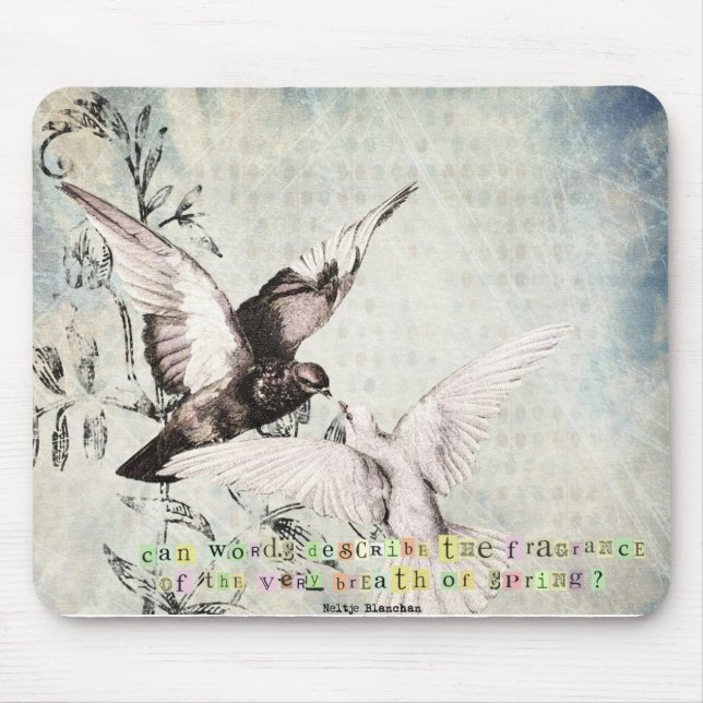 Spring Birds Mouse Pad (Front)