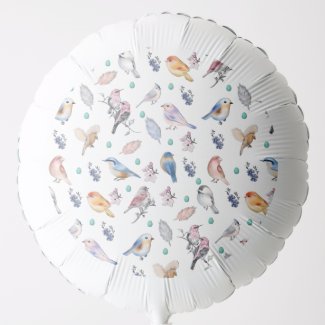 Spring Birds Pattern