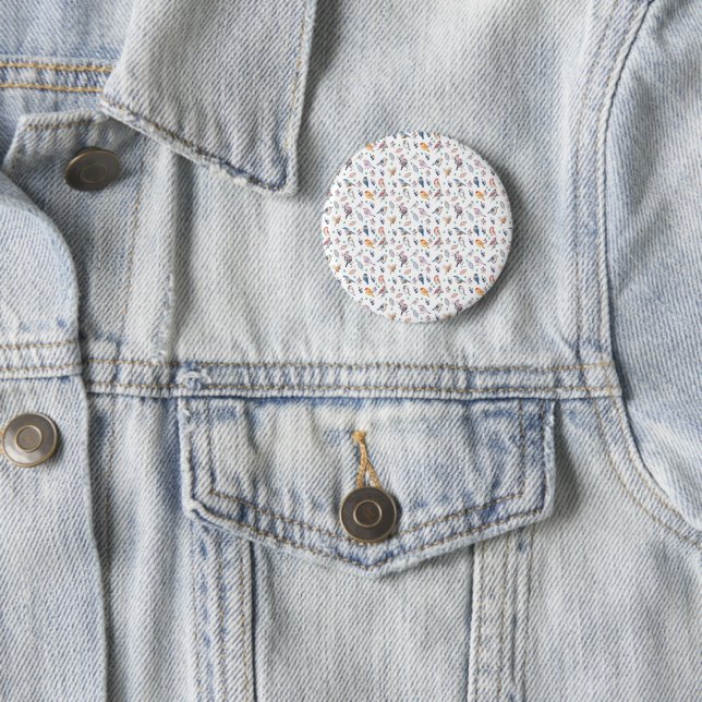 Spring Birds Pattern Button (In Situ)