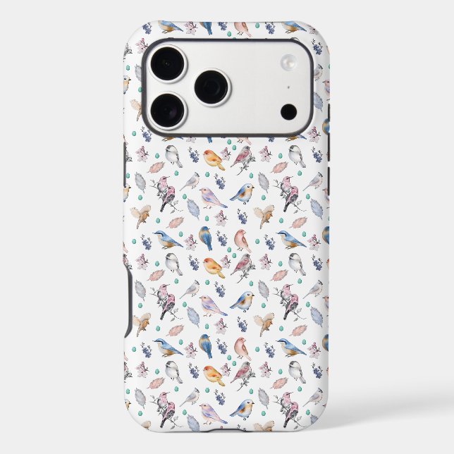 Spring Birds Pattern Iphone Case (Back)