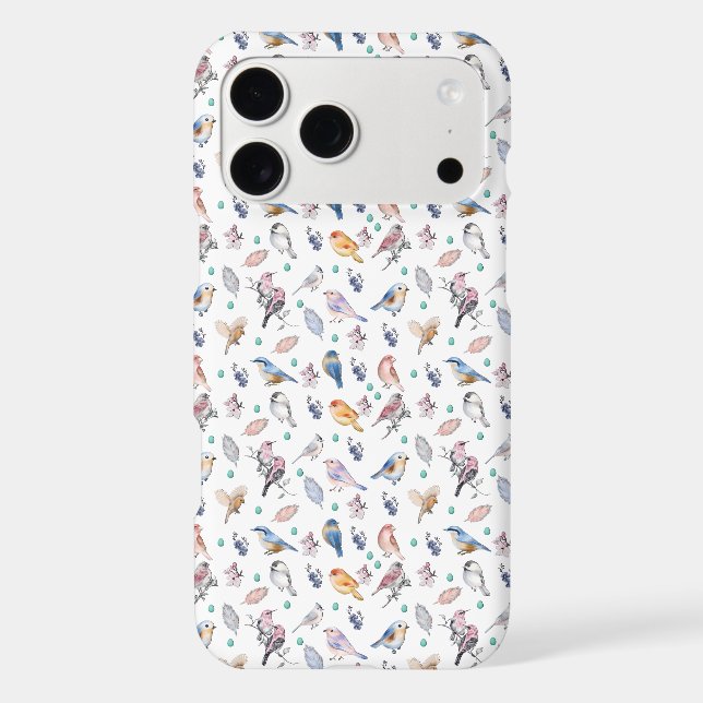 Spring Birds Pattern Iphone Case (Back)