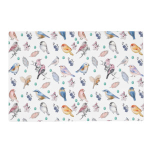 Spring Birds Pattern Placemat