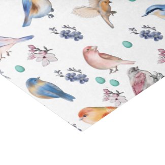 Spring Birds Pattern