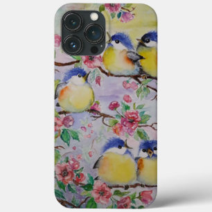 Spring Birds Sparrows iPhone 13 Pro Max Case