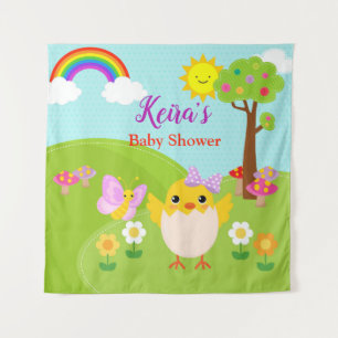 Spring Birthday / Baby Shower Backdrop Banner