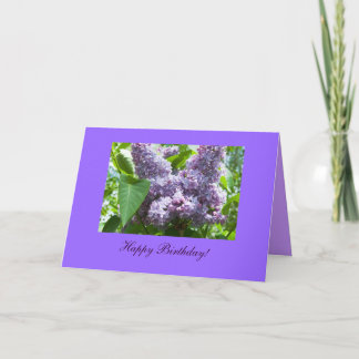 Spring Birthday Flower Photo Template Card