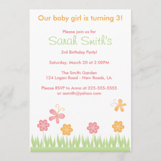 Spring Birthday Invitation