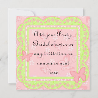 Spring Birthday Party or Multi purpose Invitation