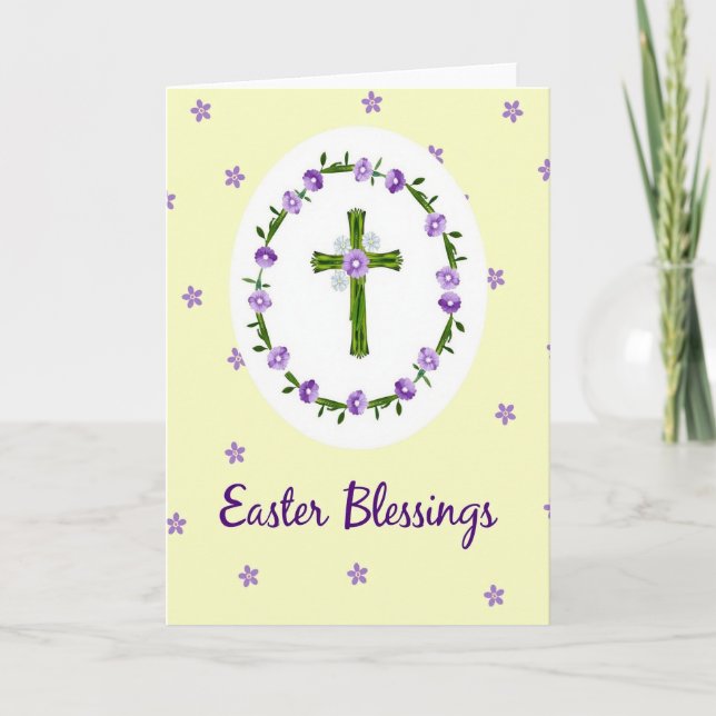 Spring Blessings Floral Art Card (Front)