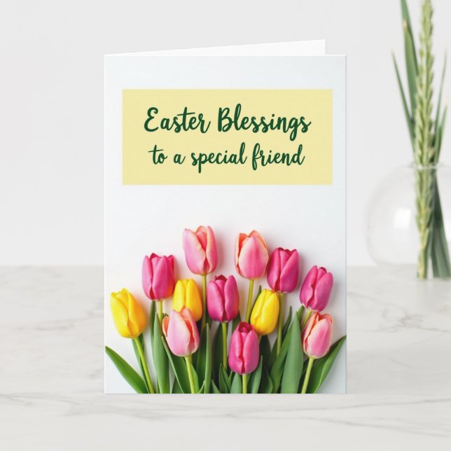 Spring Blessings Friend Card (Front)