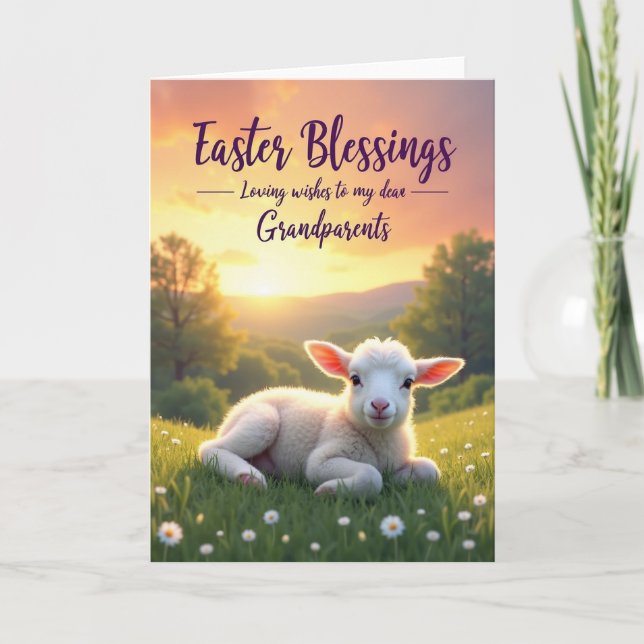Spring Blessings Grandparents Card (Front)