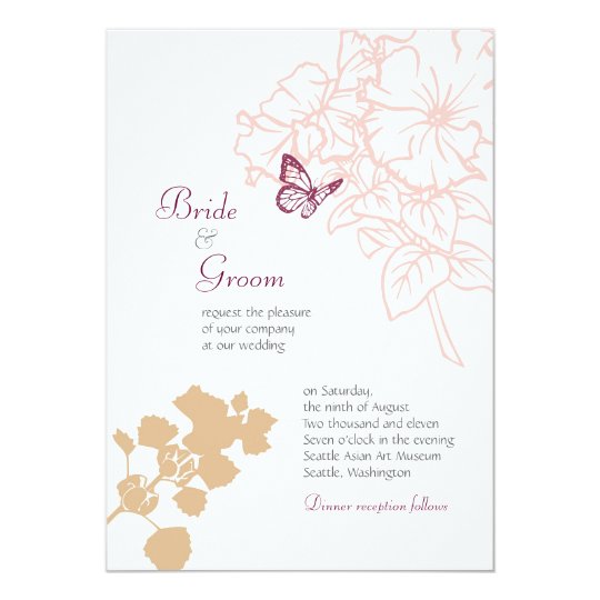 Spring Bliss (Zinnia) Wedding Card
