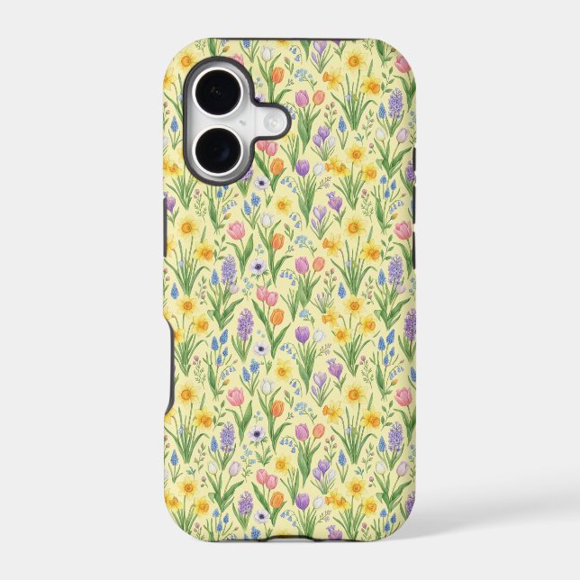 Spring Bloom Burst Pattern Case-Mate iPhone Case (Back)
