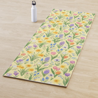 Spring Bloom Burst Pattern Yoga Mat