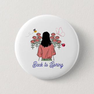 Spring Bloom Button