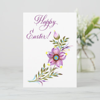 Spring Bloom Easter Greeting Holiday Card
