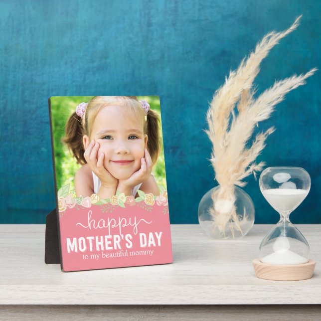 Spring Bloom Mother's Day Custom Frame Plaque (Side)