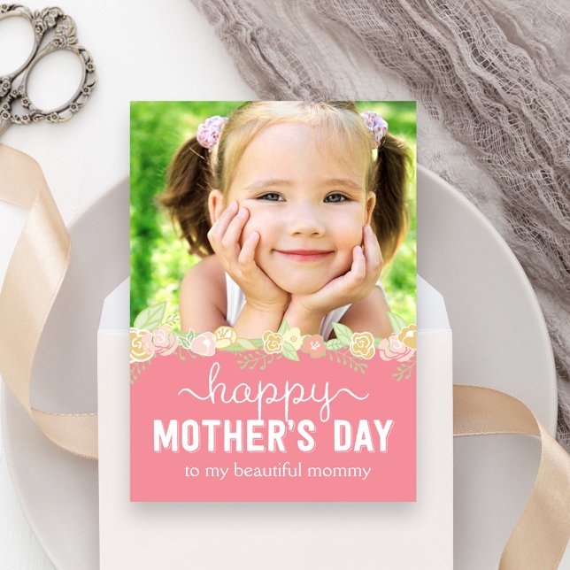 Spring Bloom Mothers Day Photo Card (Creator Uploaded)