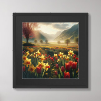 Spring Bloom Radiance Framed Art