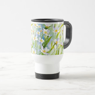 Spring Bloom Soft Floral Travel Mug