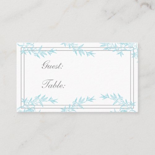Spring Bloom Wedding Seating Cards Business Cards