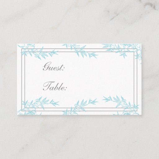 Customizable Spring Bloom Wedding Seating Cards Business Cards