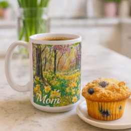 Spring  Blooming Daffodils Mom  Coffee Mug