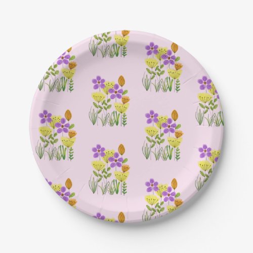  Spring Blooms Easter  Paper Plates