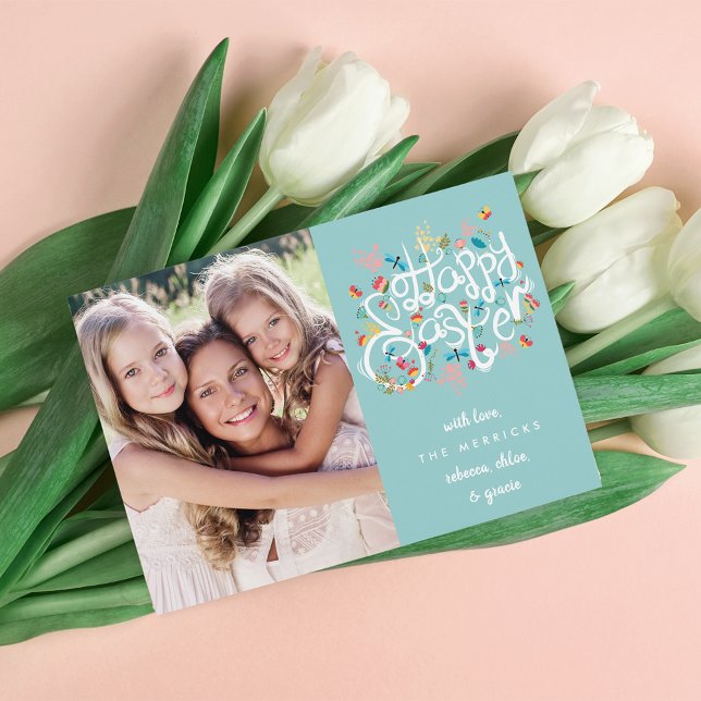 Spring Blooms Easter Photo Card (Creator Uploaded)