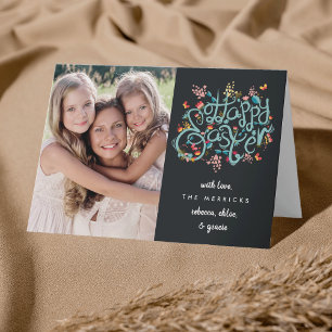 Spring Blooms Easter Photo Greeting Card