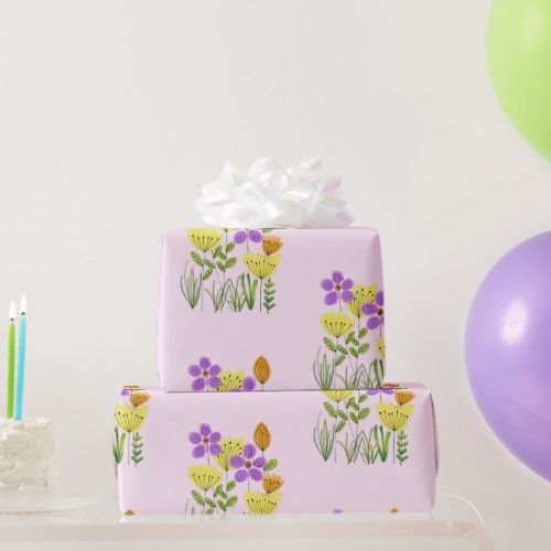  Spring Blooms Easter  Wrapping Paper