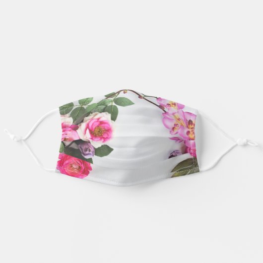 Spring Blooms Face Mask (Front, Unfolded)