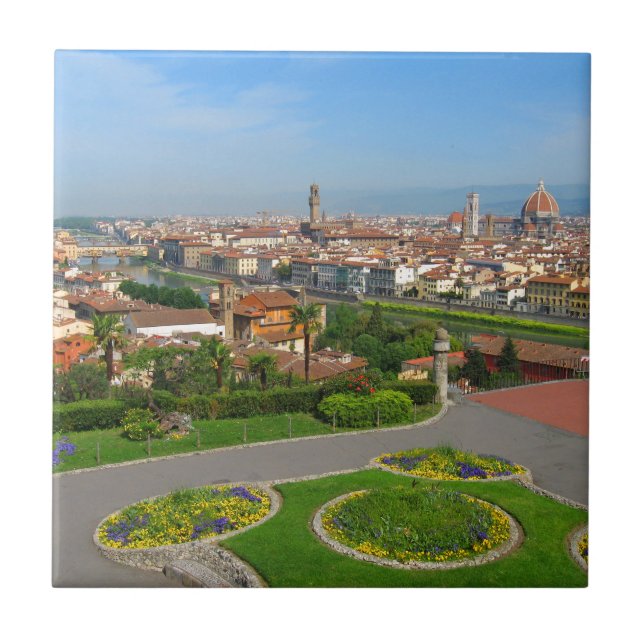 Spring blooms in Florence Ceramic Tile (Front)