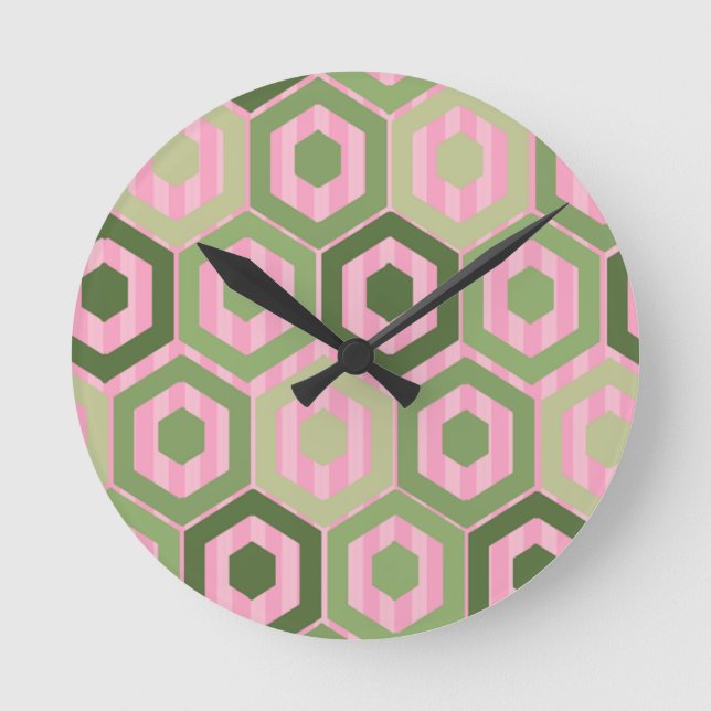 Spring Blooms Round Clock (Front)