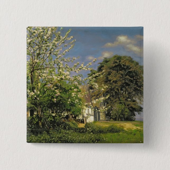 Spring Blossom, 1908 Button (Front)