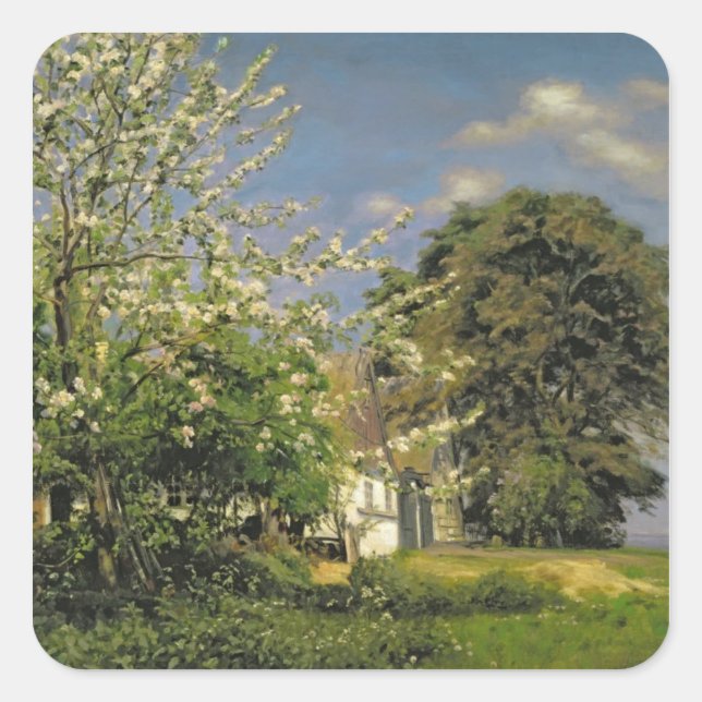Spring Blossom, 1908 Square Sticker (Front)