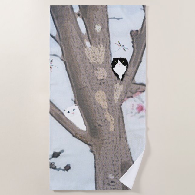 Spring Blossom Beach Towel (Front)